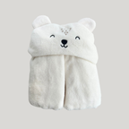 Cobertor Bebê Com Capuz Bear Off White